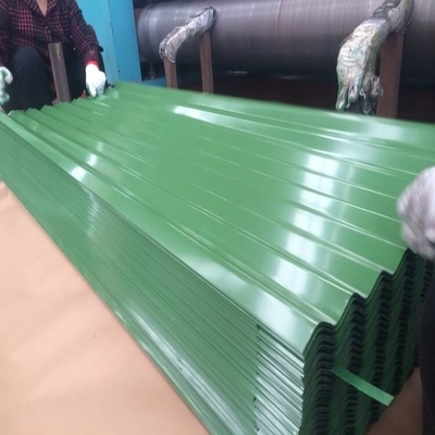 PE 30-275g/M2 Groene de Comités RAL 9012 van het Metaaldak Gekleurde Golfmetaalbladen