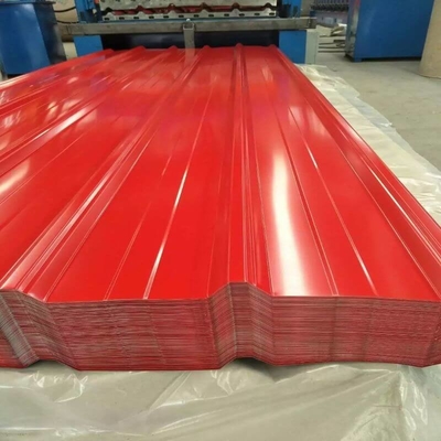 750mm bedekte de Kleur Met een laag bedekte Gi van het Dakwerkblad SGCC Kleur Golfblad met een laag