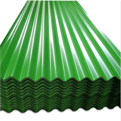 Rood van ISO 9001 schilderde pre Ijzerbladen 610mm Gekleurd Golfdakwerk