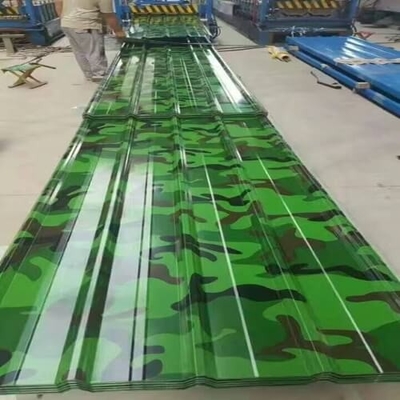 Vooraf geverfte SPGC plooide Staalplaten 3-8 Ton Kleuren Gegalvaniseerd met een laag bedekte