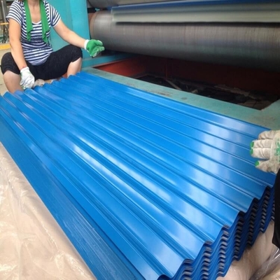 0.4mm3.0mm Gegalvaniseerde het Blad van het Dikteppgi Dakwerk plooide 600mm1250mm Breedte