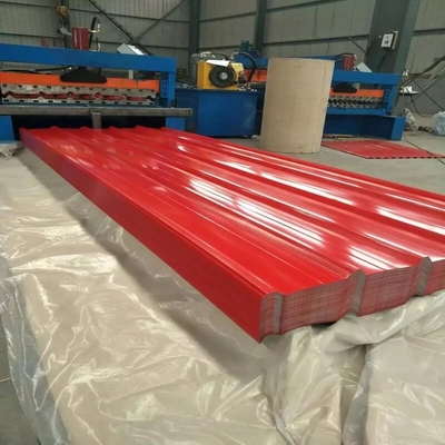 ISO 18001 de Zink Met een laag bedekte Plaat van het de Kleurendak van het Dakwerkblad AZ160 Blauwe