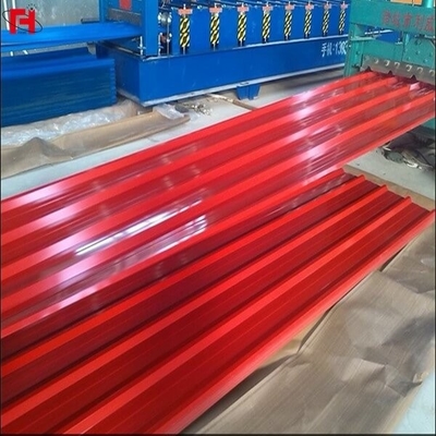 HRB 85 Precoated Gi Bladen van het Blad30-600g/m2 Groene Golfdakwerk