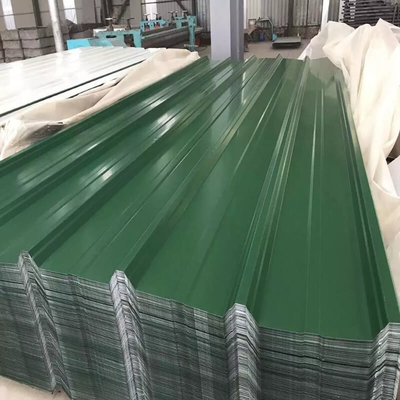 30-275g/M2 kleur Met een laag bedekt Dakwerkblad 6001100mm Wit Golfmetaaldak