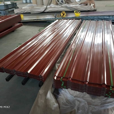 750mm bedekte de Kleur Met een laag bedekte Gi van het Dakwerkblad SGCC Kleur Golfblad met een laag