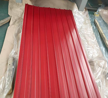 De bouw van het het Dakwerkblad SGCC van Z30 Kleur Met een laag bedekte Comités van het het Metaaldak 7-30um Rode