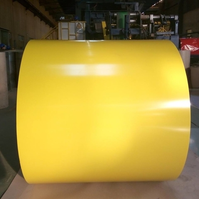 De gele 610mm Vooraf geverfte Staalrol SGCC verfte Gegalvaniseerde Staalrol Ppgi vooraf