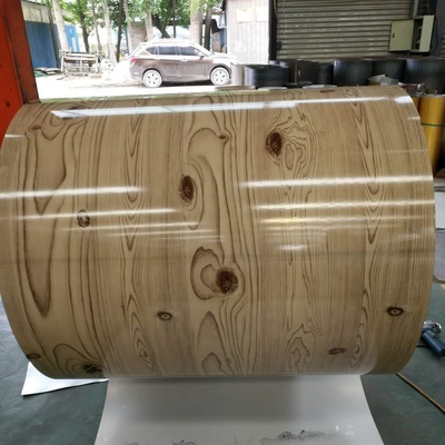 910mm PPGI Vooraf geverfte Met een laag bedekte de Rollen Houten Baksteen van de Staalrol 3-25um Kleur