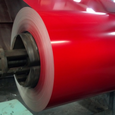 ISO9001 rood Vooraf geverft Gegalvaniseerd Gi van Staalrollen Blad Nul Lovertje PPGI 610mm