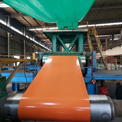 Het oranje PPGI-Broodje van het Rol30-275g/m2 Vooraf geverfte Kleur Met een laag bedekte Staal voor Dakwerk